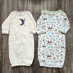 Touched By Nature Organic Cotton Gowns Baby Nightie 0-6M